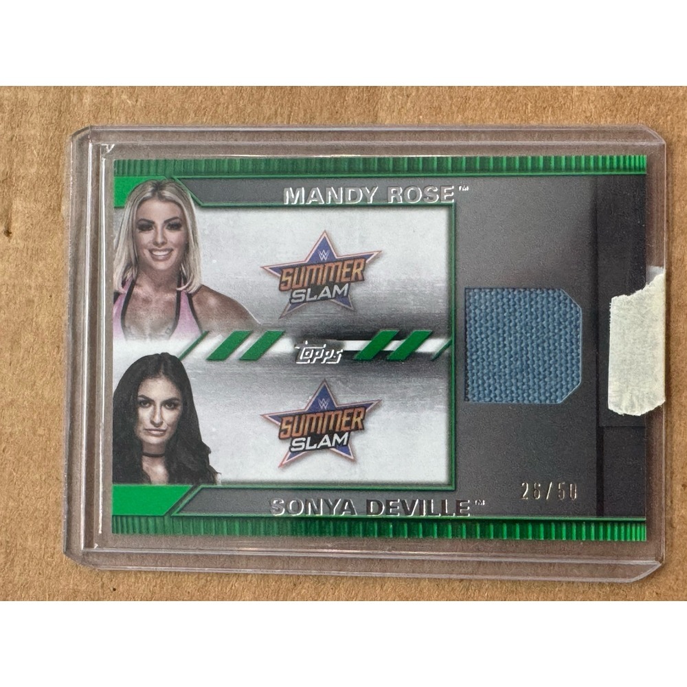 2021 Topps‎ WWE Undisputed Match-Up Relic Mandy Rose Sonya Deville 31/50